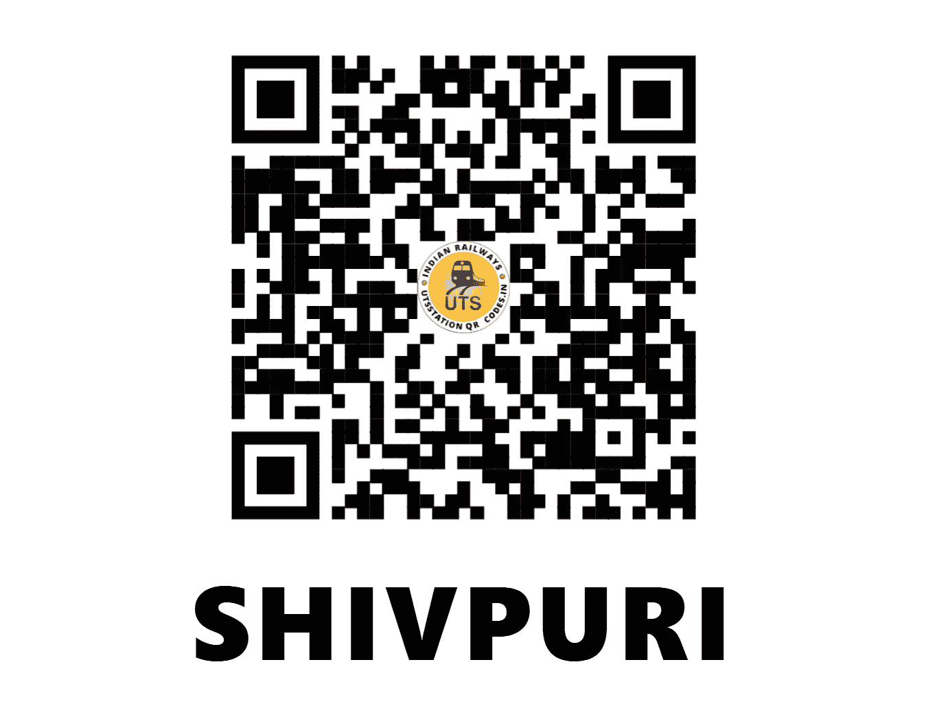 UTS QR Code for SHIVPURI - SVPI - WC (MADHYA PRADESH)